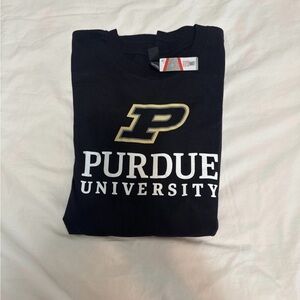 Men's Black Purdue long sleeve shirt